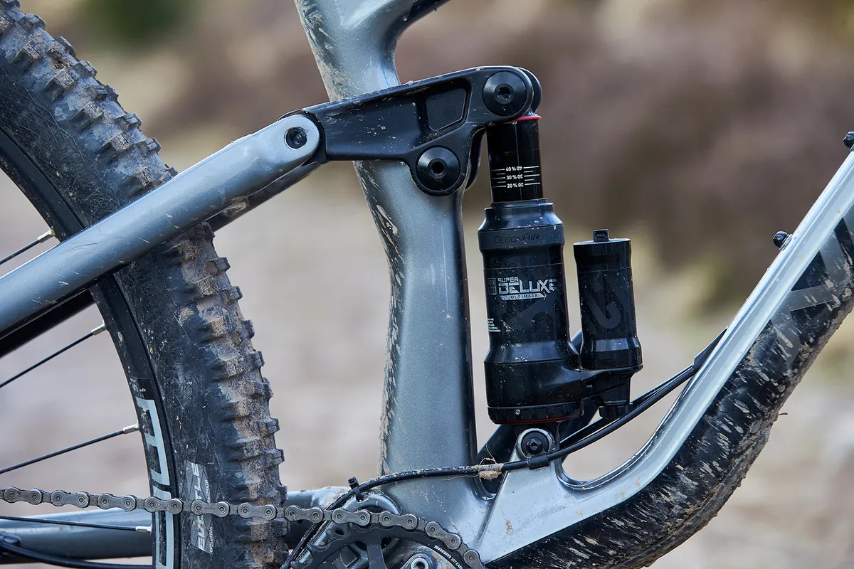 RockShox Super Deluxe Ultimate DH rear shock on the Norco Optic C3 full suspension mountain bike