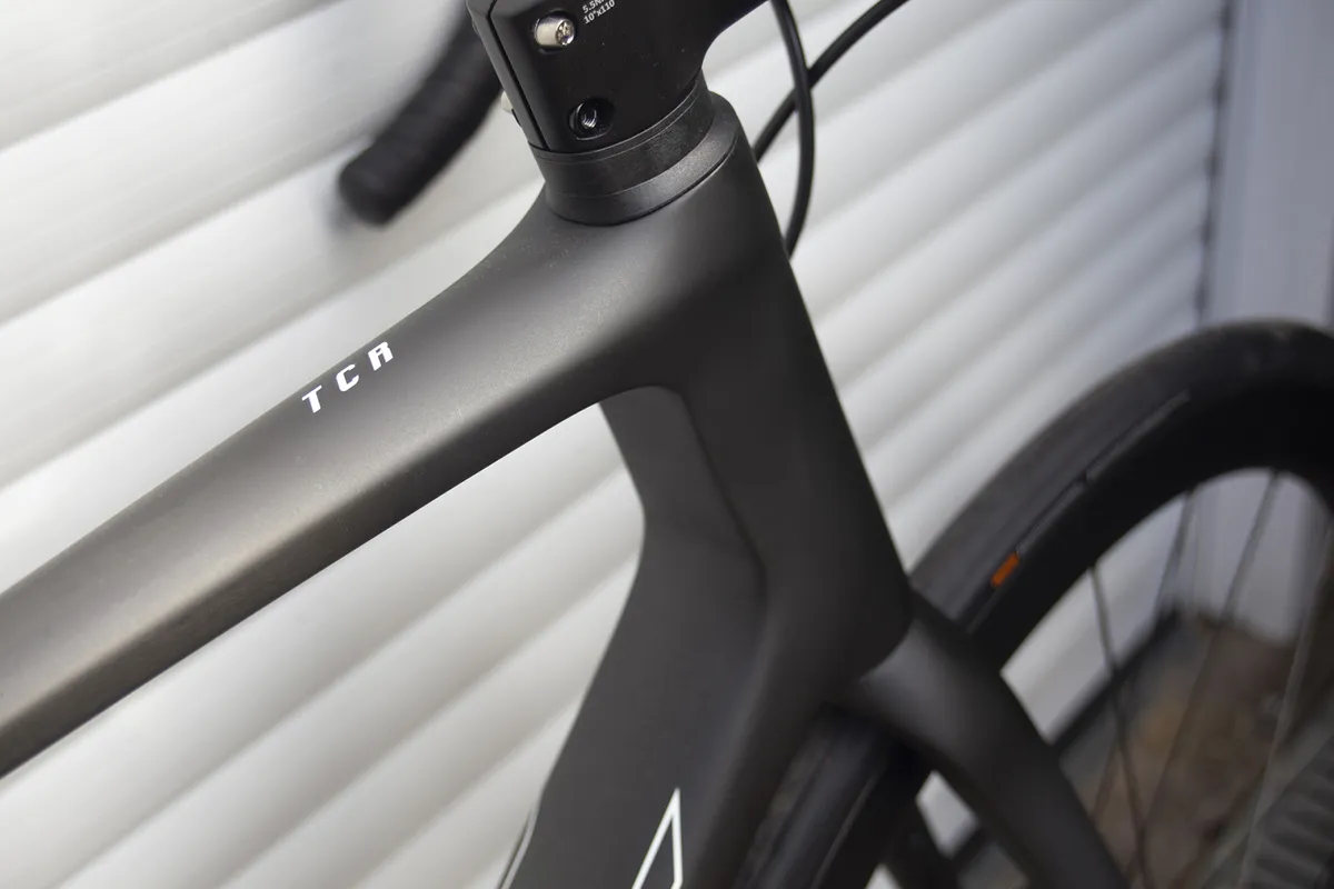 Headtube on the 2021 version of the Giant TCR Advanced SL