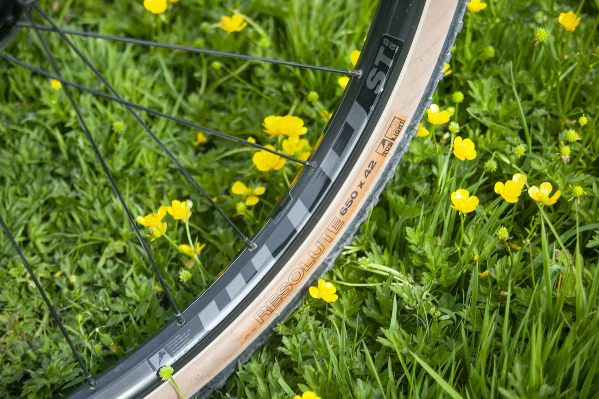 WTB ST i25 tubeless-ready rims with WTB's 42c Resolute tyres on ebike