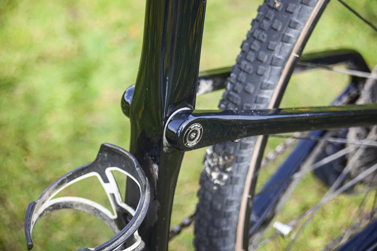 The Kingpin suspension system on the Cannondale Topstone Neo 1 Lefty ebike