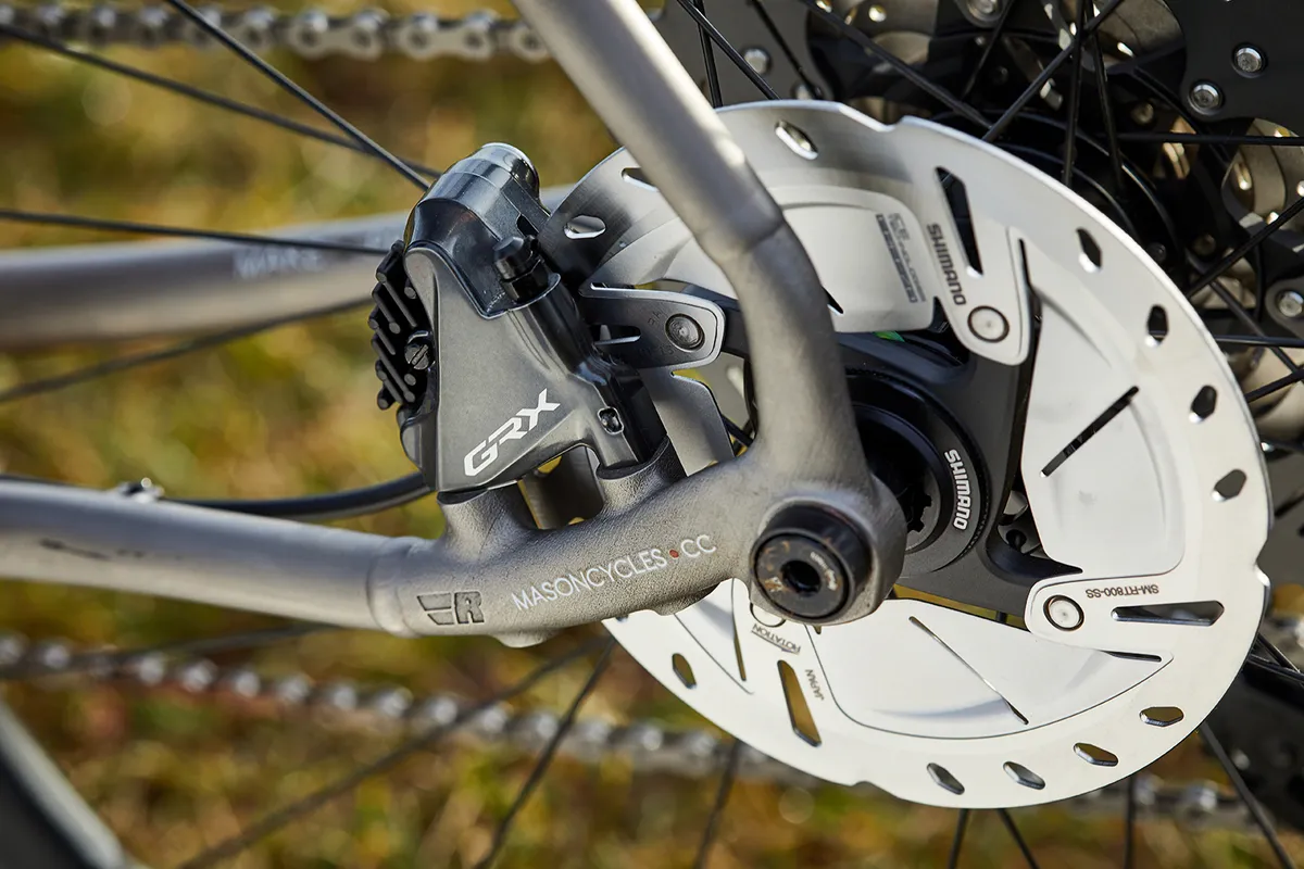 Shimano GRX disc brakes on road bike