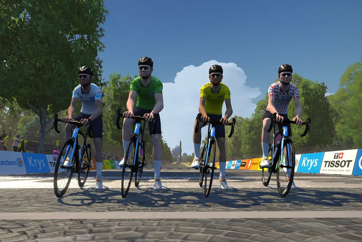 Virtual Tour de France on Zwift