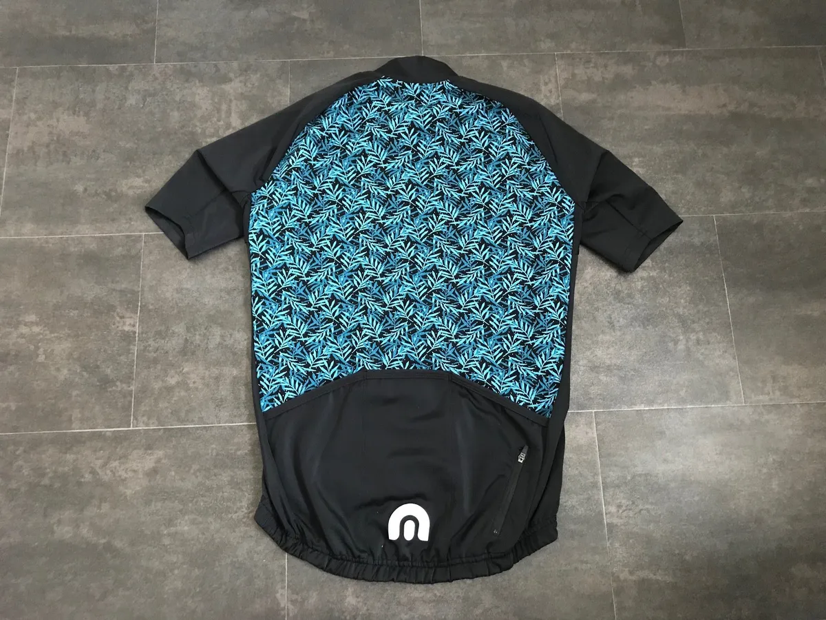 Megmeister Premium Woven Leaves Jersey back