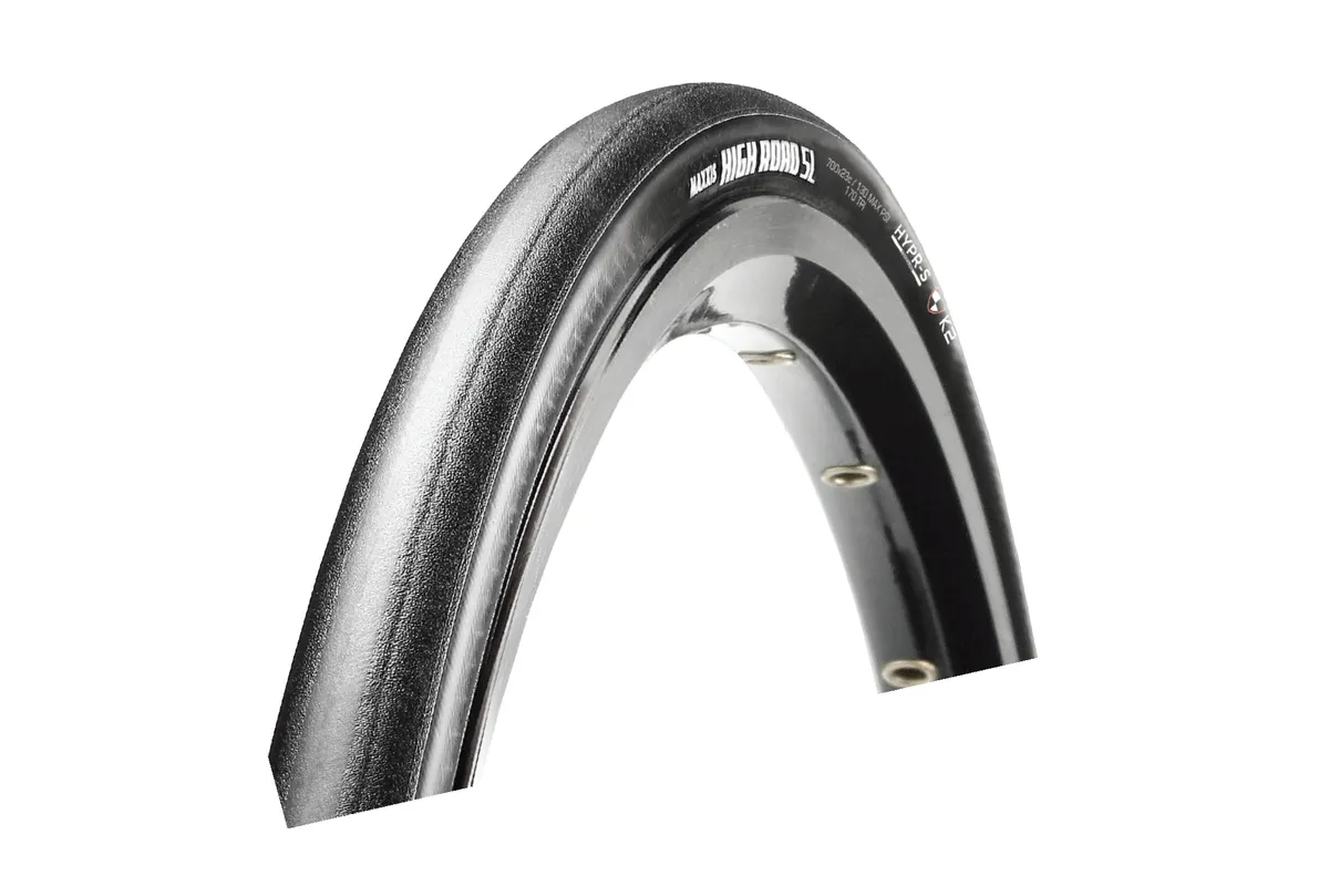 Maxxis High Road SL road tyre on white background