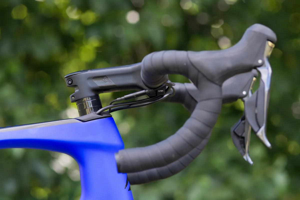Cable routing under stem