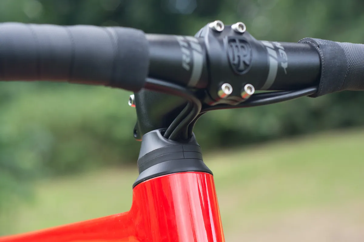 Cable routing under stem