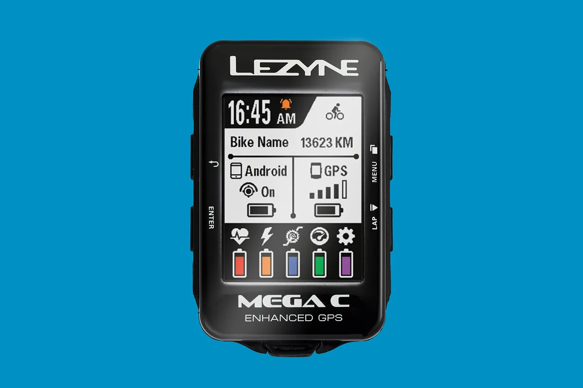 Lezyne Mega C GPS cycling GPS device for road cycling and mountain biking