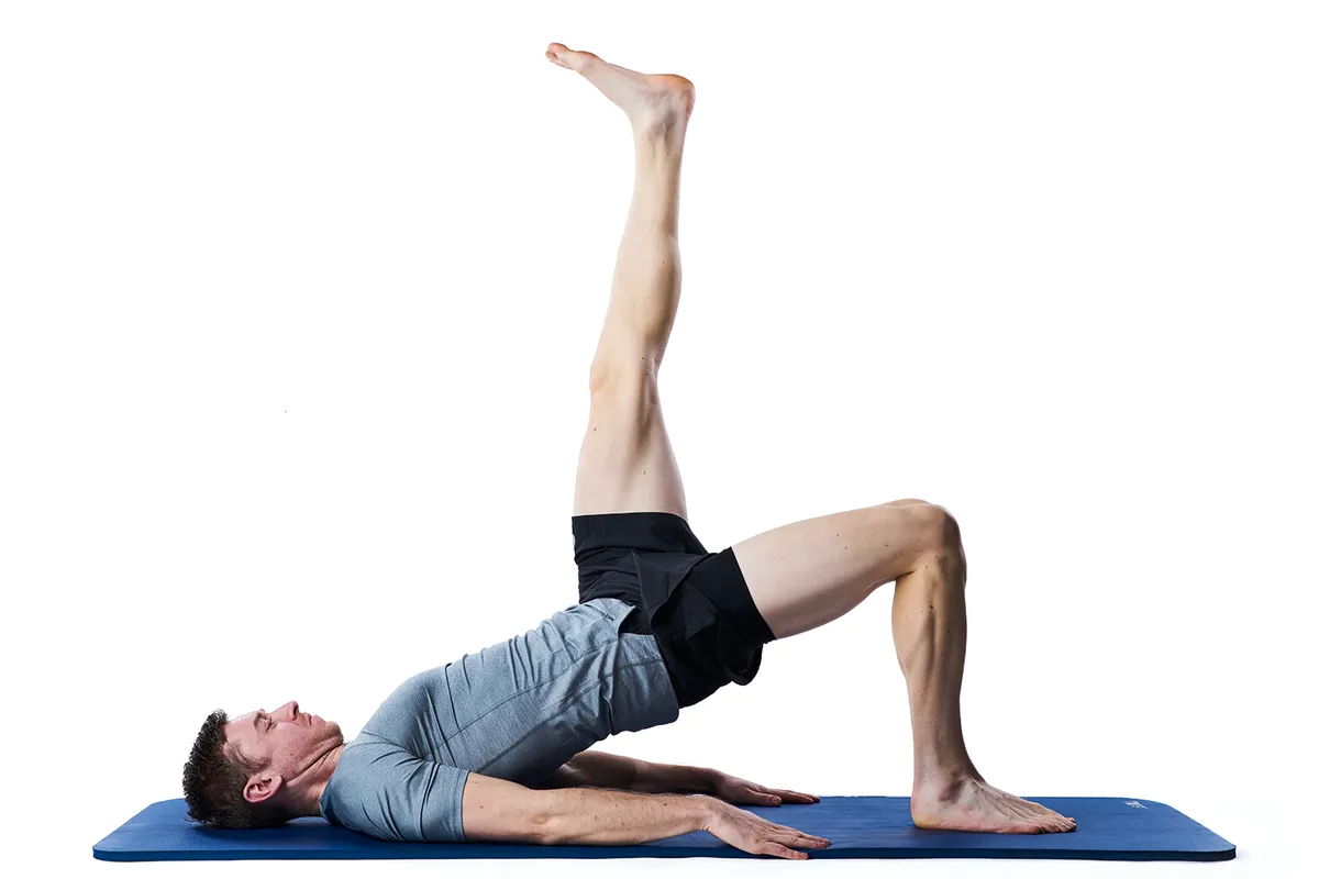 Single-leg glute bridges - An exercise to strengthen your knees