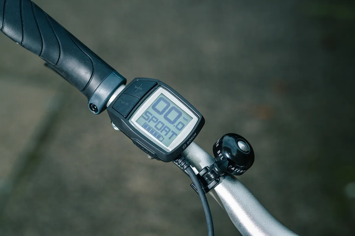 The Purion display on the Carrera Crossfuse eBike is clear and easy to navigate