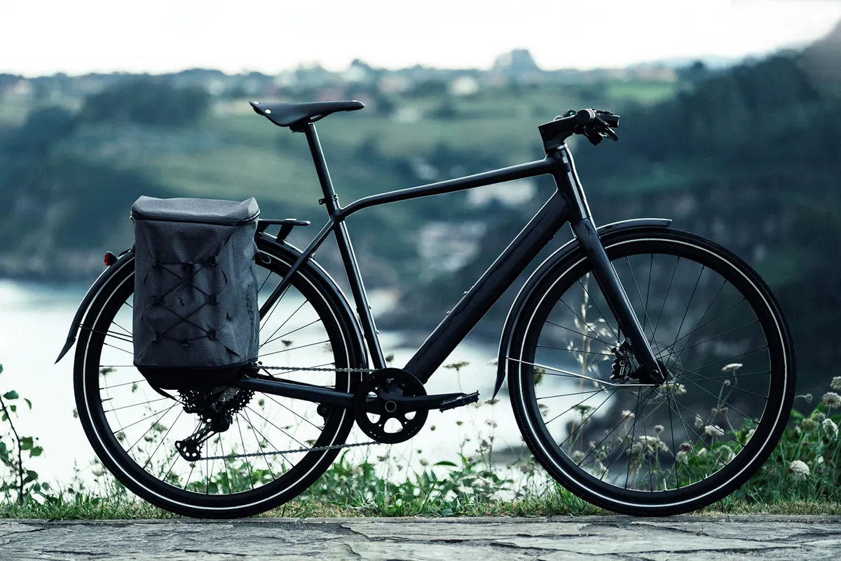 Colour coordinated mudguards, rear rack and lights come as standard on the EQ model of the Orbea Vibe eBike
