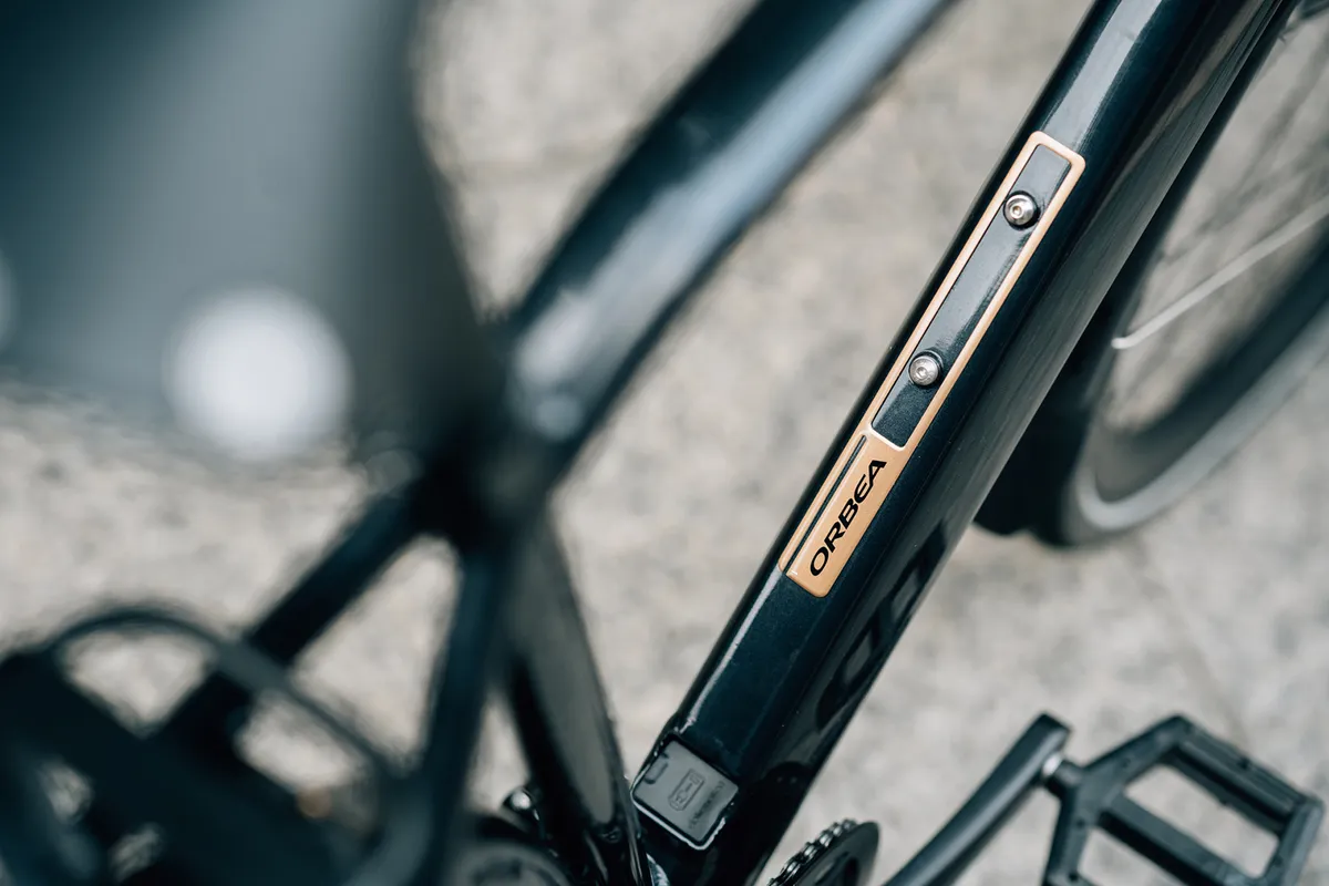 The Orbea Vibe eBike has inserts on the downtube