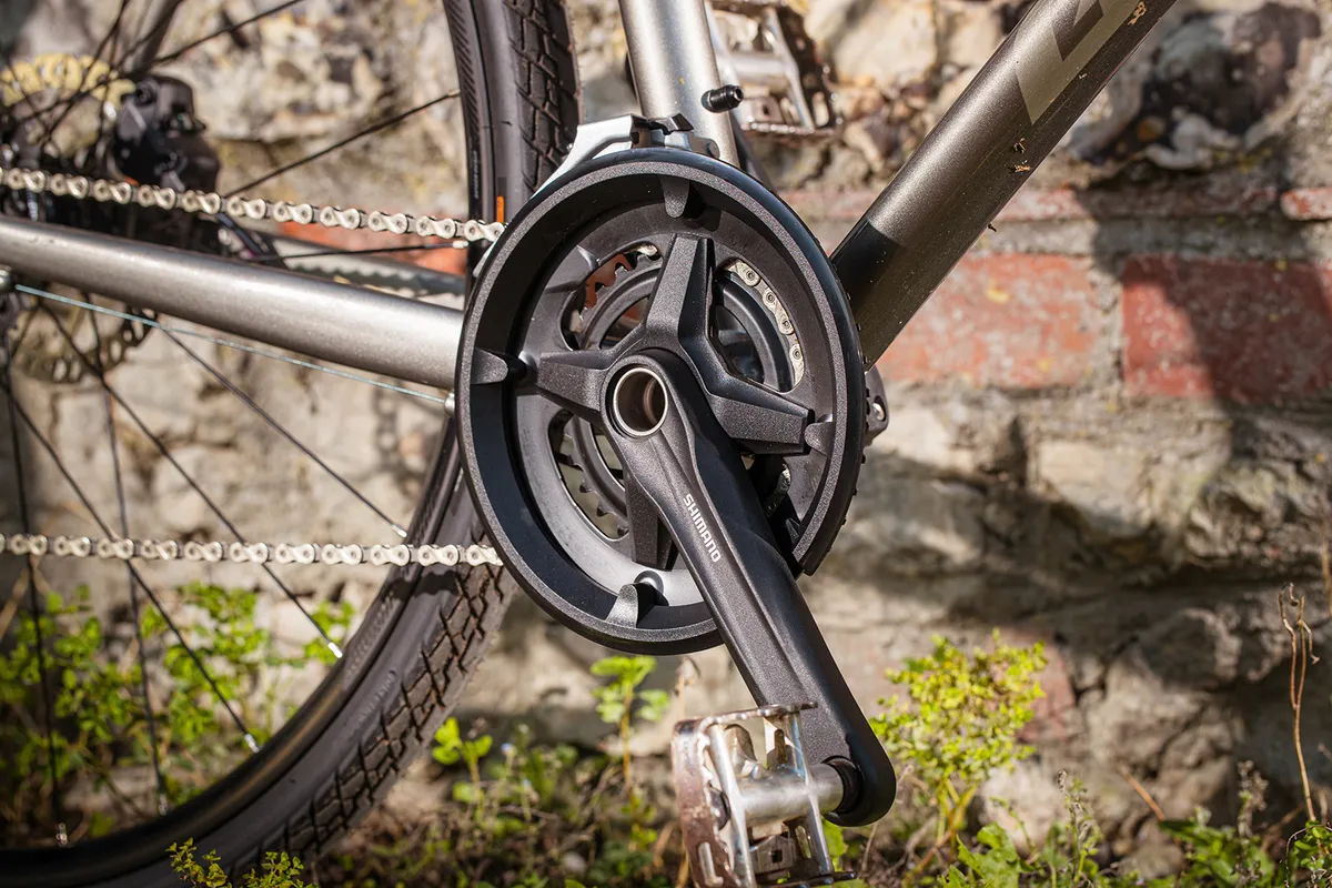 Shimano’s MT210 chainset: superior stiffness over its rivals