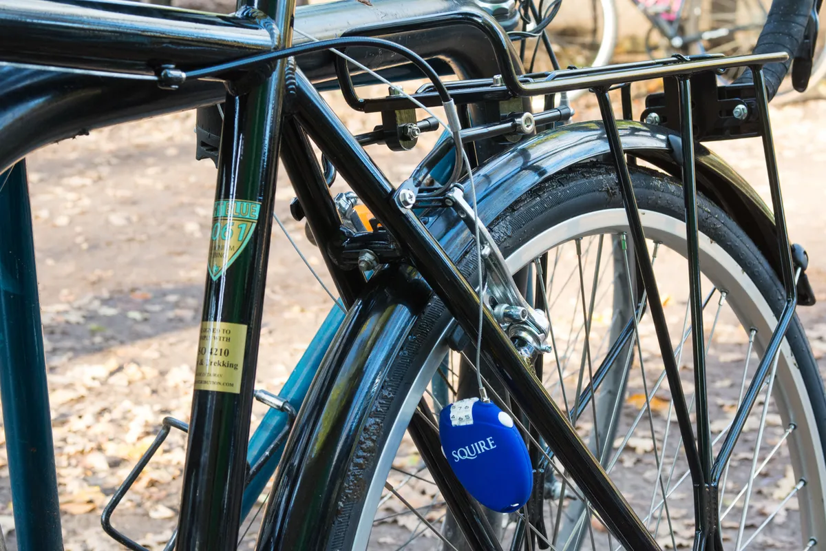 Bike locked with a lightweight cable lock