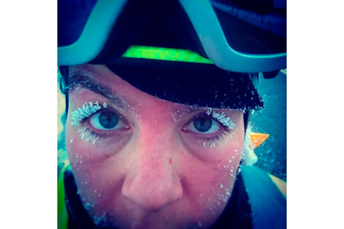 Emily Chappell eyelashes frozen