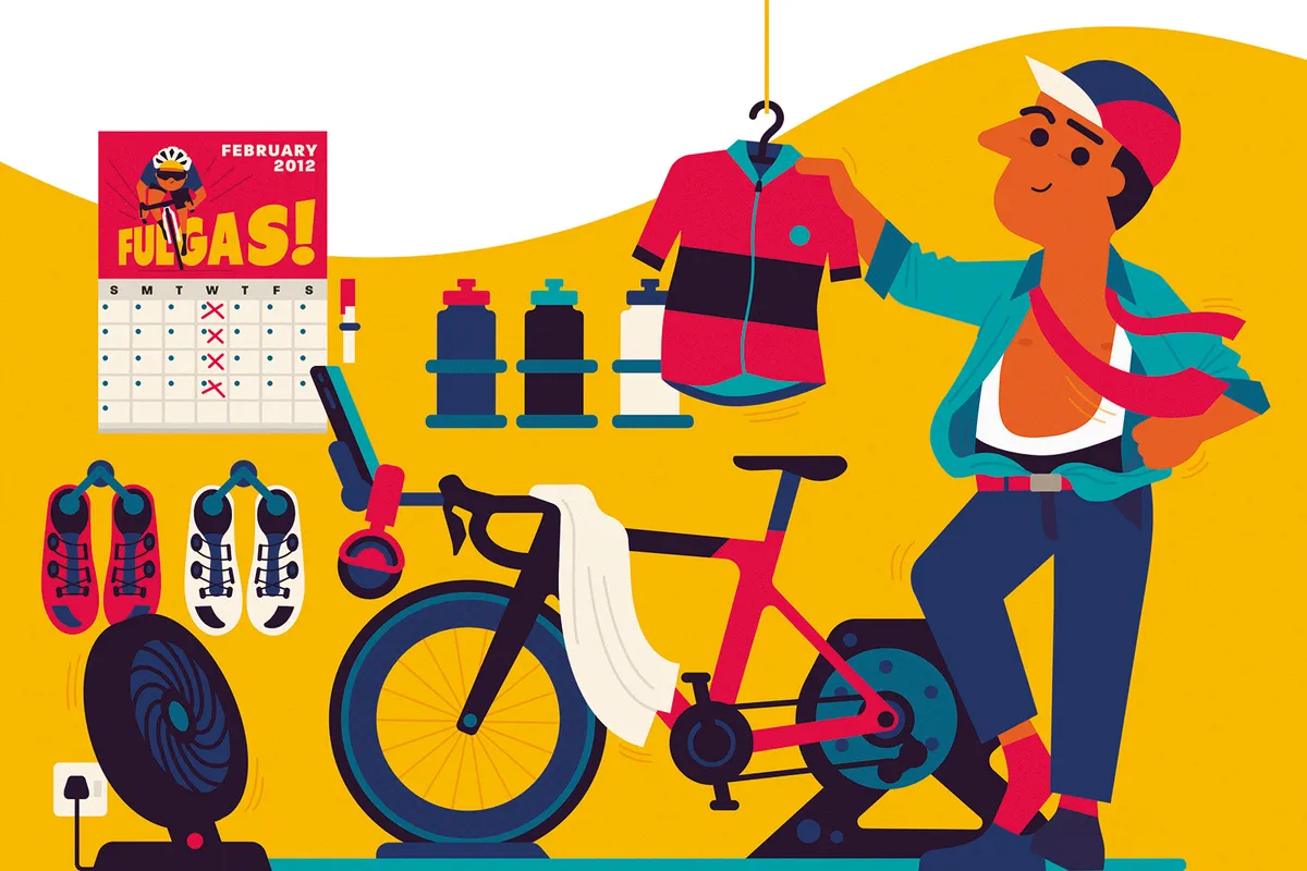 Illustration depicting the of science of healthy habits cyclists
