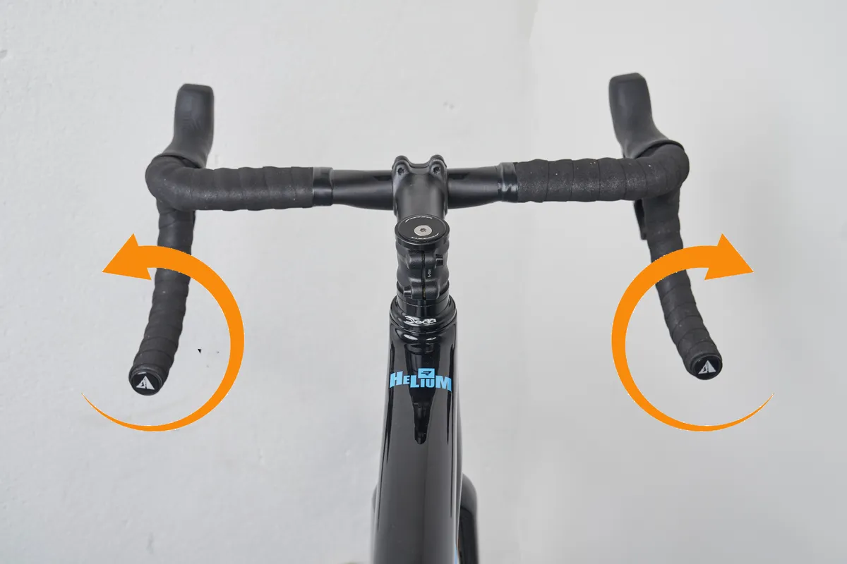 Bar tape wrapping direction annotation
