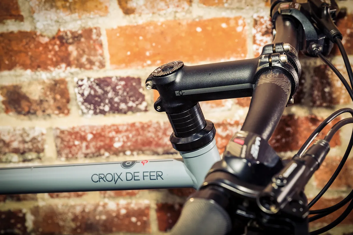 The Genesis Croix de Fer Flat Bar gravel bike has road like geometry