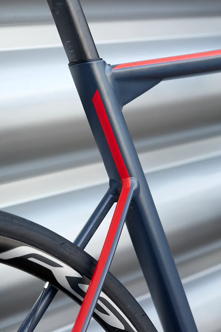 The BMC Teammachine ALR Disc Two frame has dropped seatstays