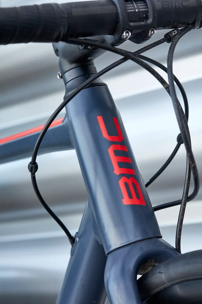 The frame of the BMC Teammachine ALR Disc Two has ultra-smooth welds