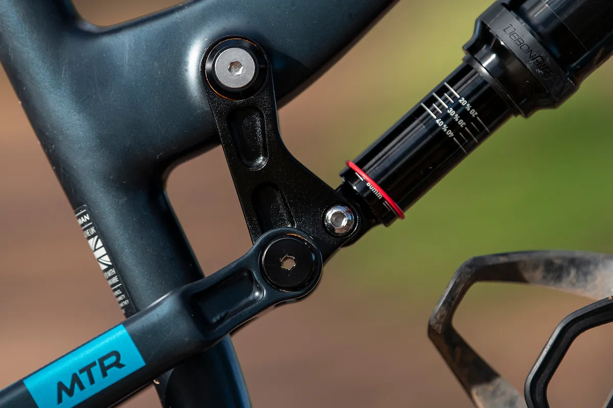RockShox Deluxe Select  rear shock on the on the Boardman MTR 9.0 full suspension mountain bike