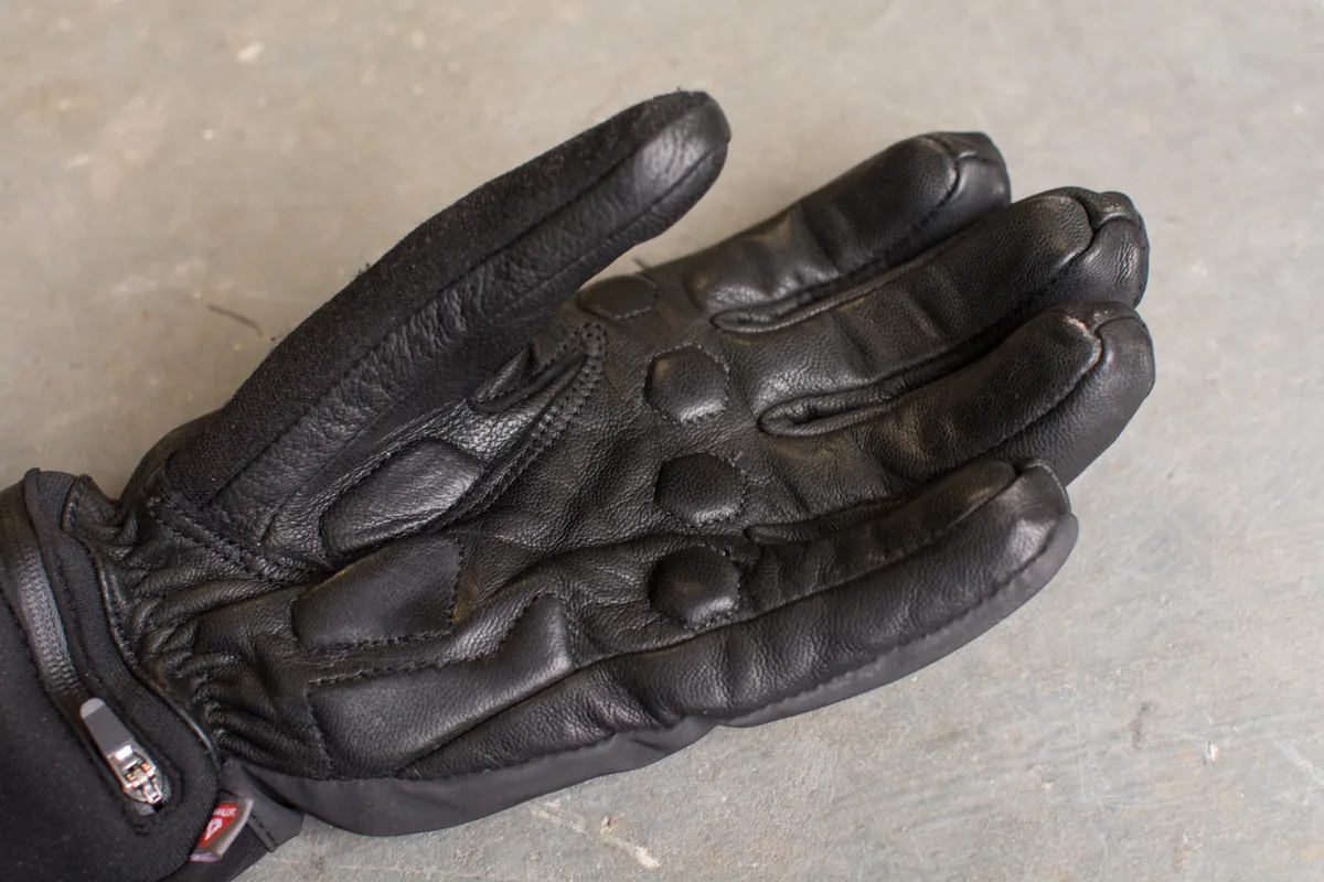 Leather palm of glove