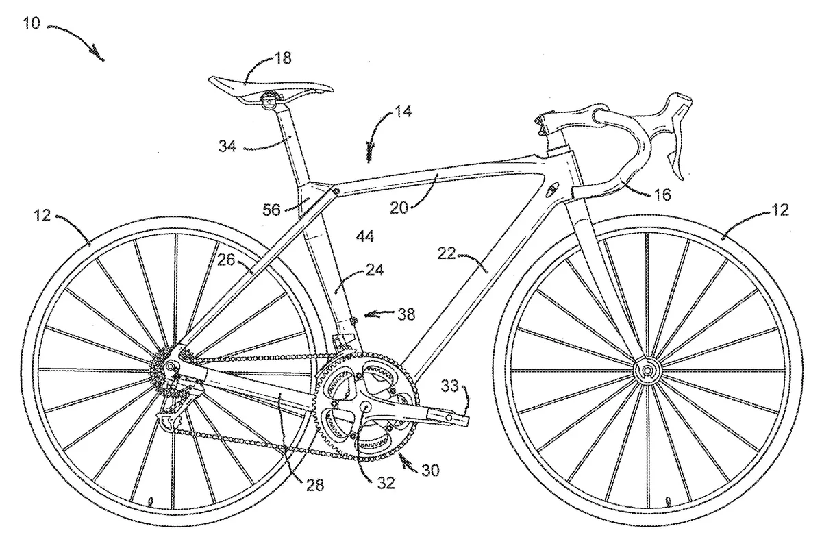Specialized road bike suspension patent bike