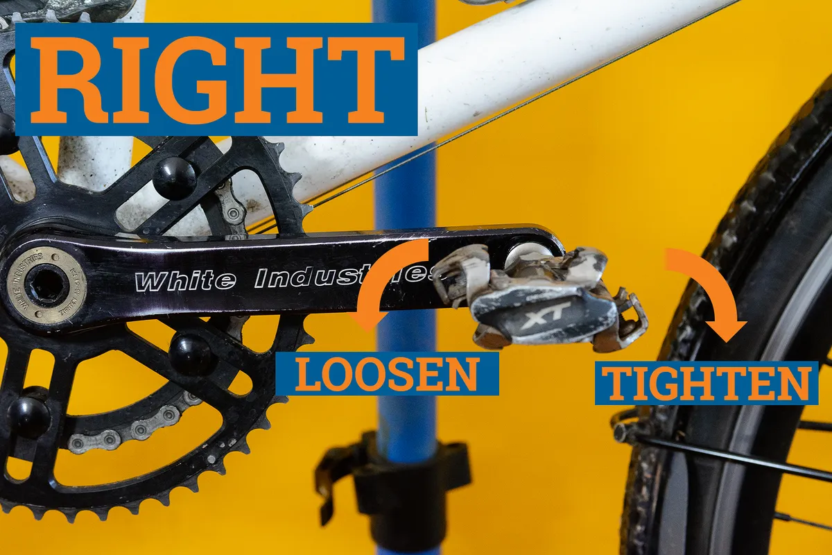 How to fit and remove pedals from a bicycle – which way to turn right pedal