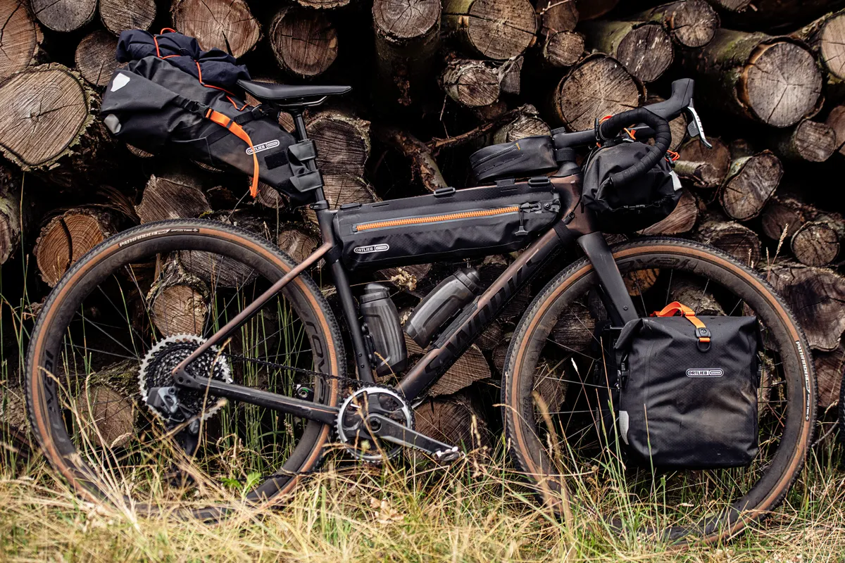 Ortlieb bikepacking bike and bags