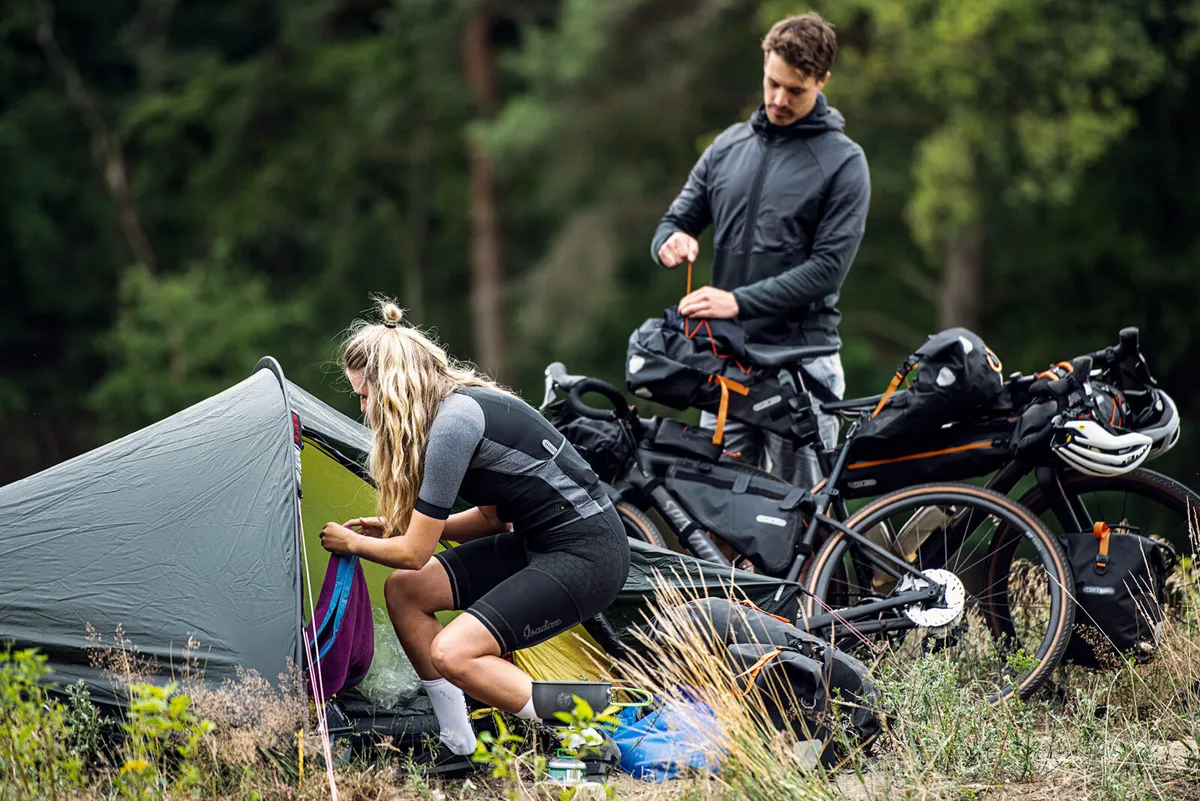 Ortlieb bikepacking bags, tent