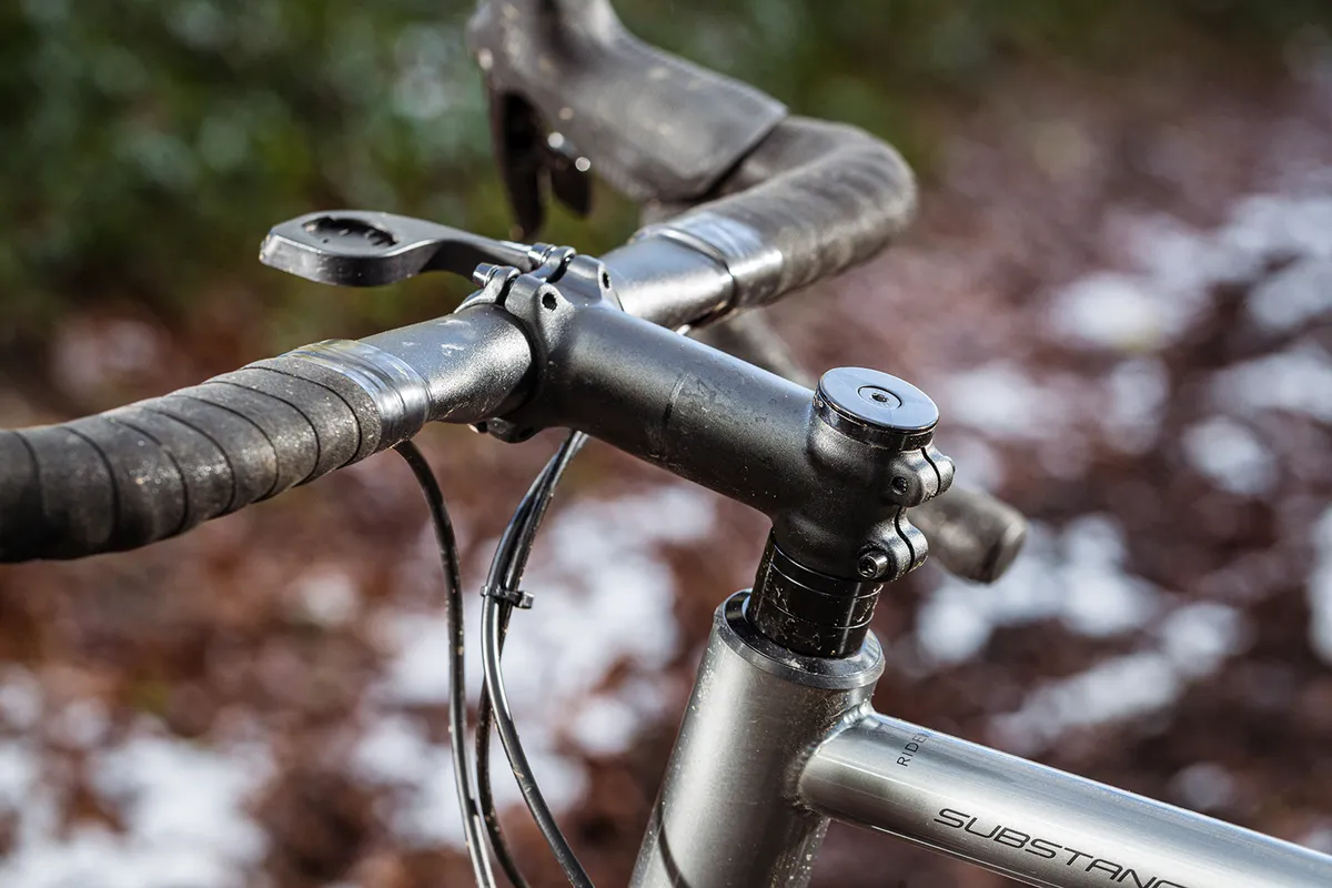Vitus Substance SRS 1 gravel bike is equipped with an own branded Vitus bar
