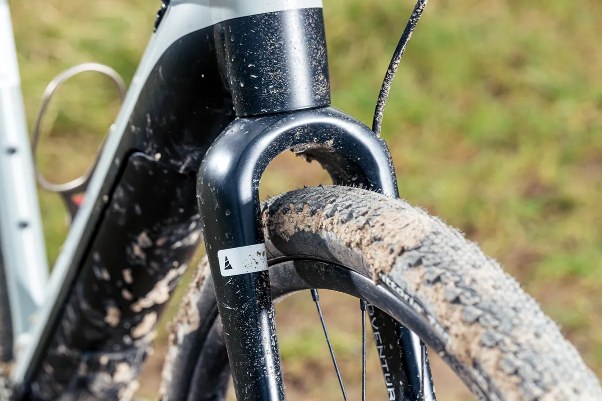 Mudguards can be fitted to the Cairn E-Adventure 1.0 gravel ebike
