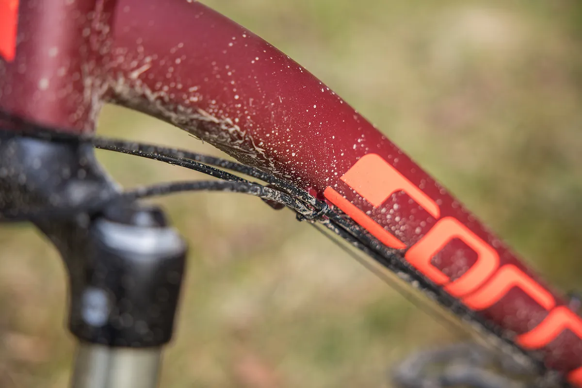 Carrera Fury hardtail mountain bike has externally-routed cables