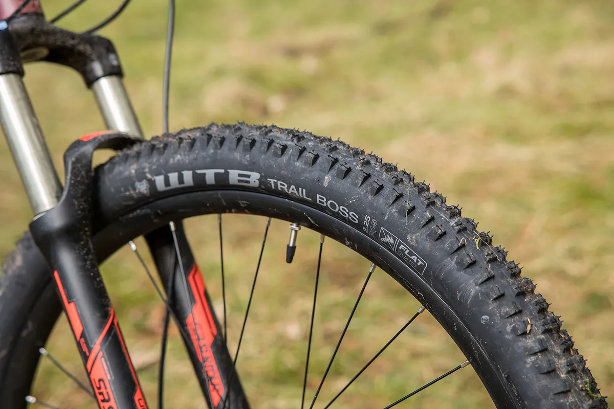 Carrera Fury hardtail mountain bike has WTB tyres