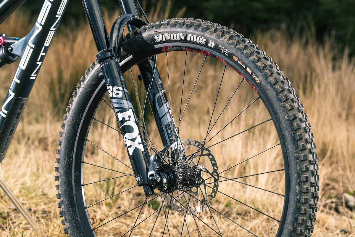 The Fox 36 is a stout fork on a trail bike, and one we like to see.