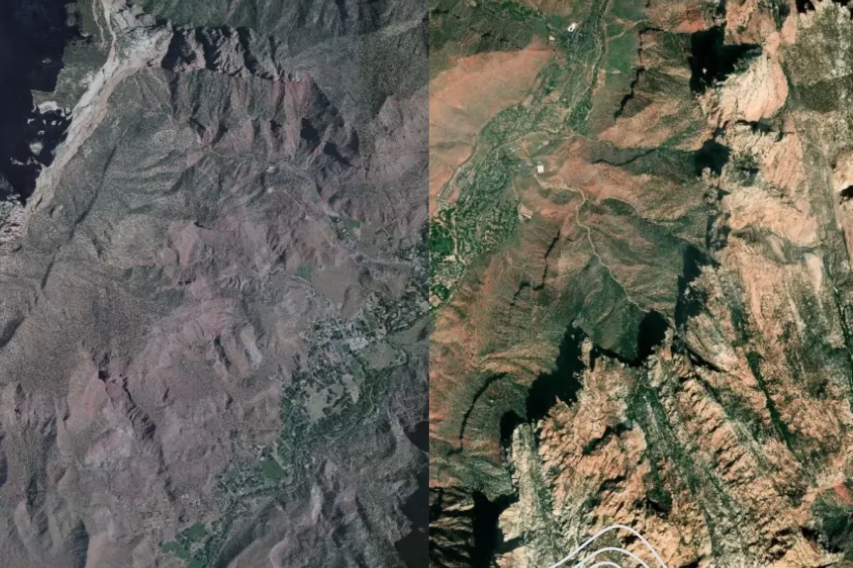Strava satellite imagery