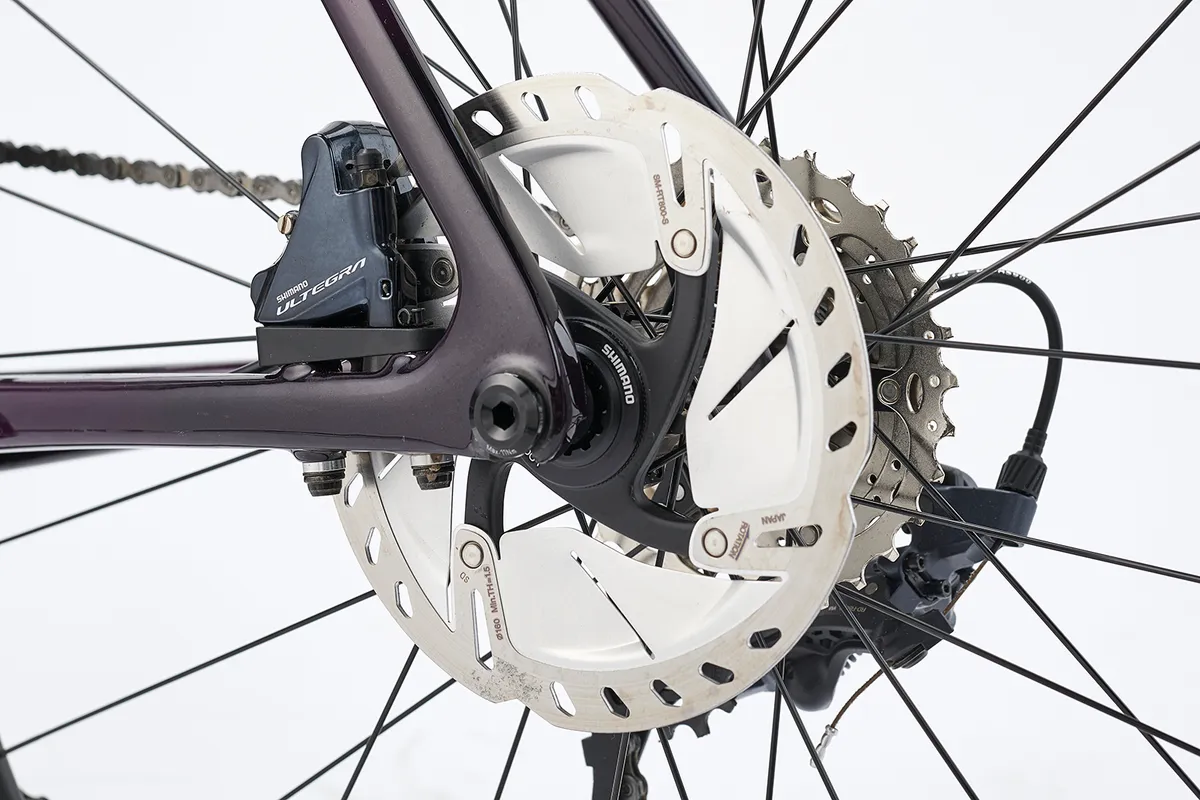 Ice-Tech rotors on the Cannondale SuperSix Evo Carbon Disc Ultegra road bike
