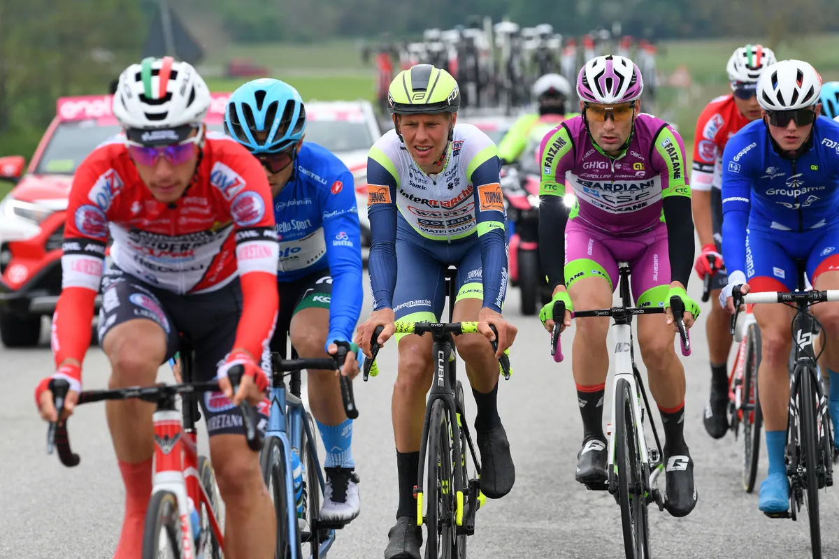 Taco Van Der Hoorn winning stage three of the 2021 Giro d'Italia