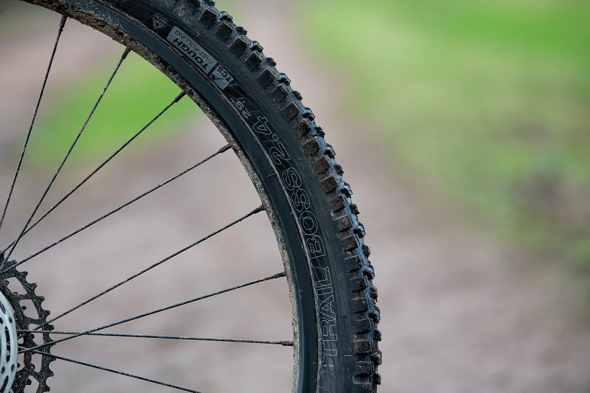WTB Trail Boss tyre on the rear of the Sonder Signal ST NX hardtail mountain bike