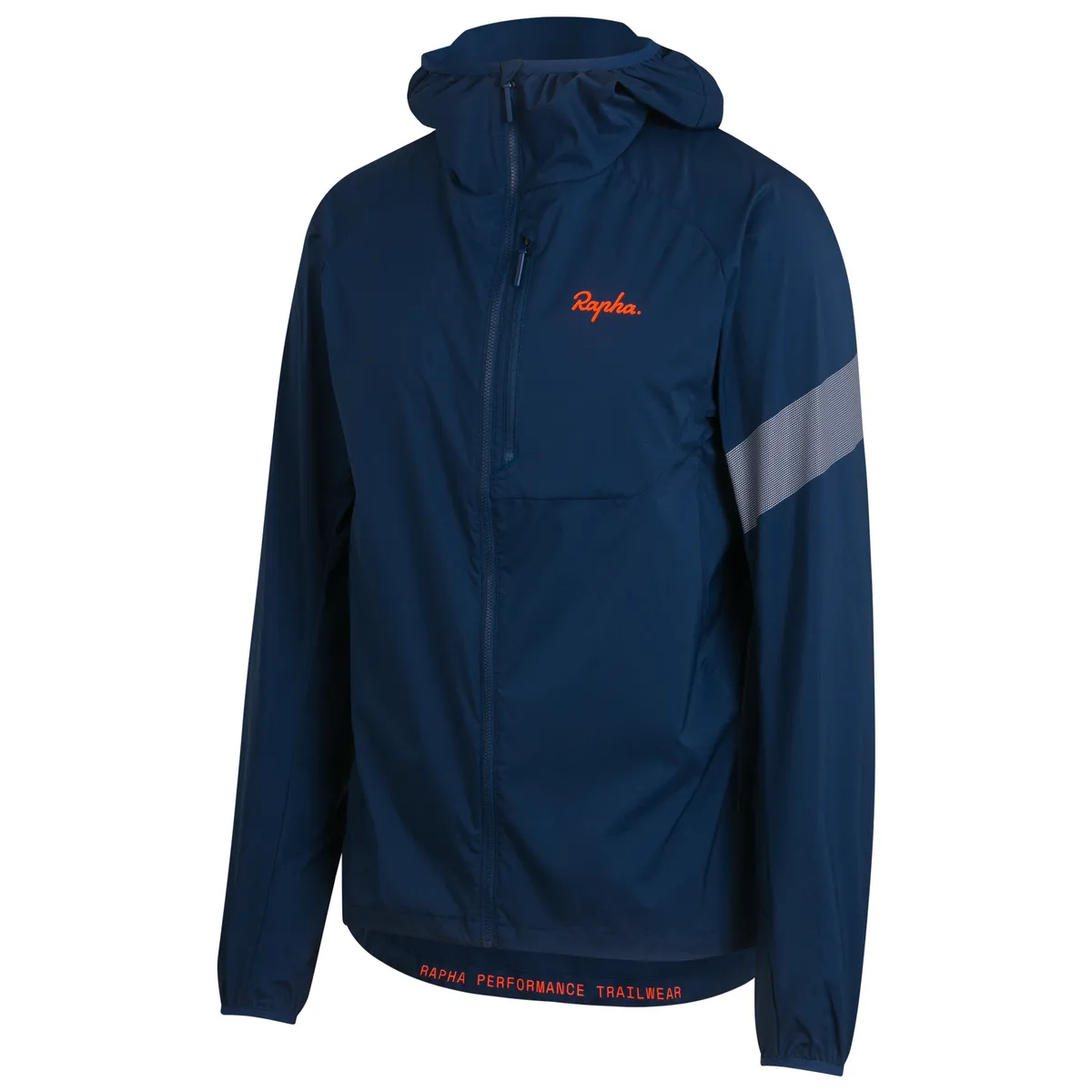 Rapha Trail lightweight Jacket in Pageant Blue and Scarlet Ibis