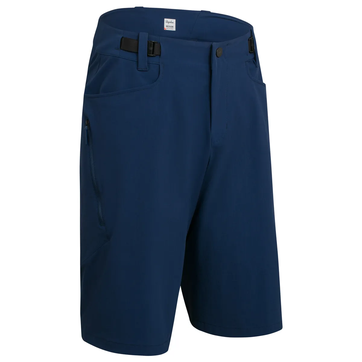 Rapha Trail Shorts in Pageant Blue, Scarlet Ibis