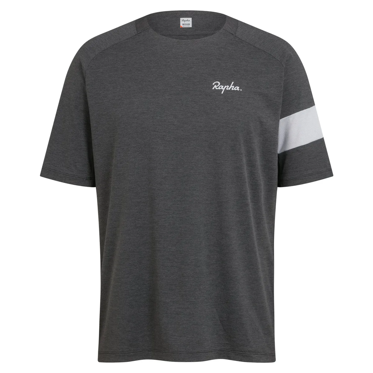 Rapha Trail Technical T-shirt in Anthracite and Micro Chip