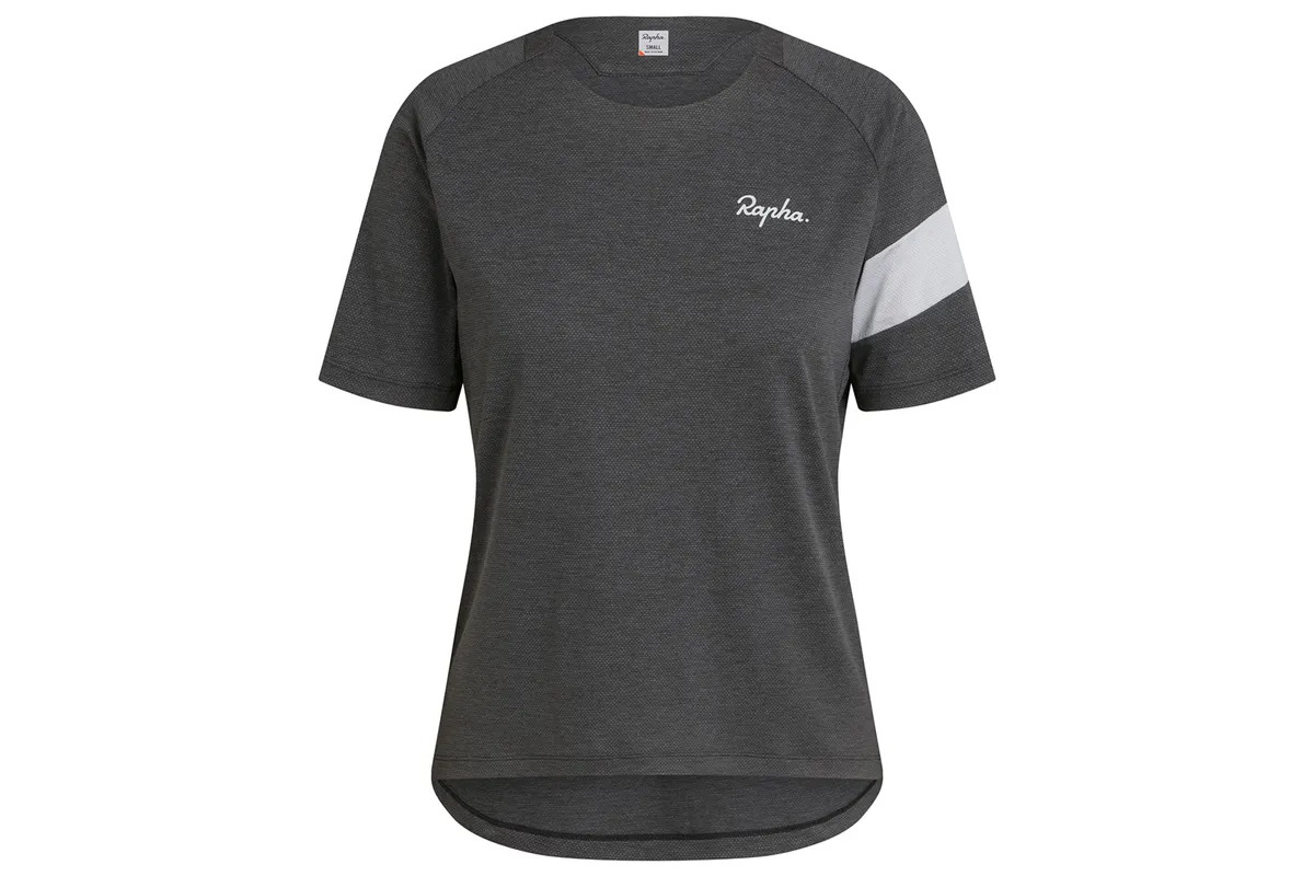 Rapha Women’s Trail Technical t-shirt in Anthracite and Micro Chip