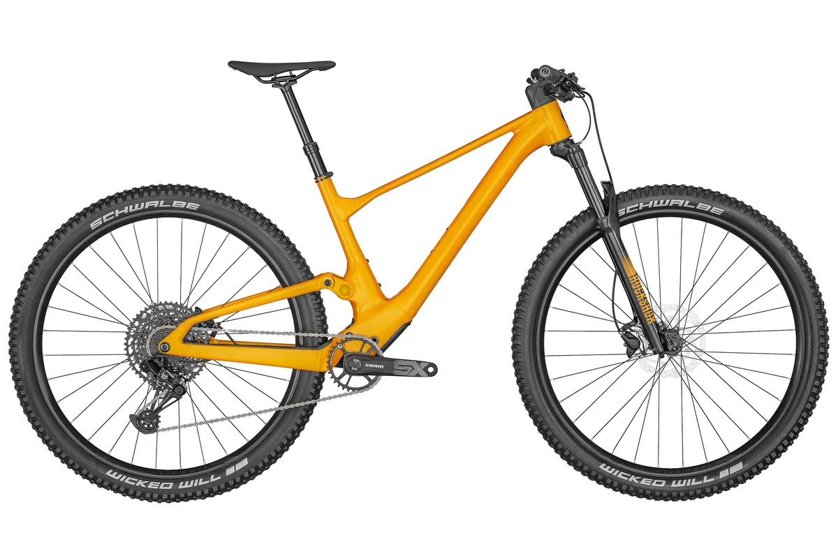 2022 Scott Spark 970 orange cross country mountain bike