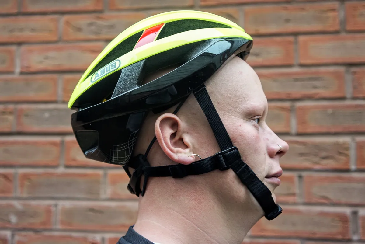 How NOT to wear a bike helmet.