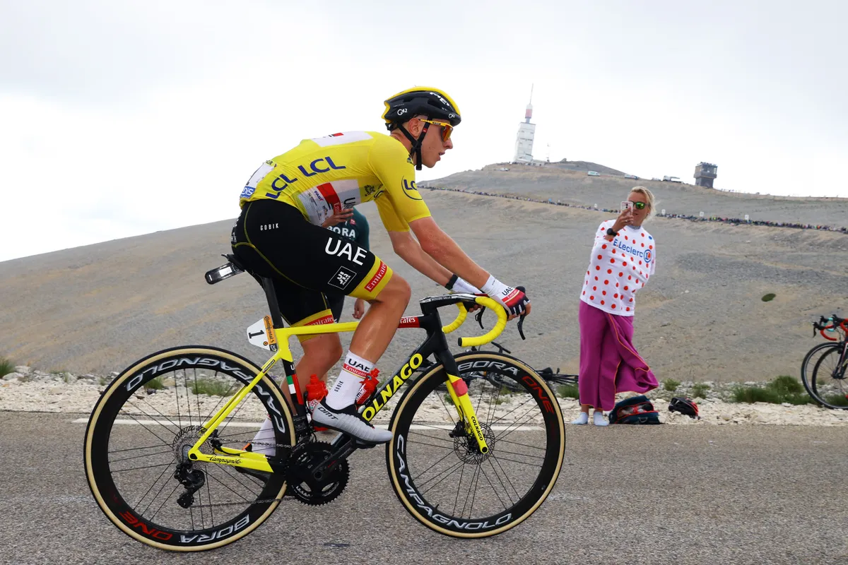 Tadej Pogačar during stage 11 of the 2021 Tour de France
