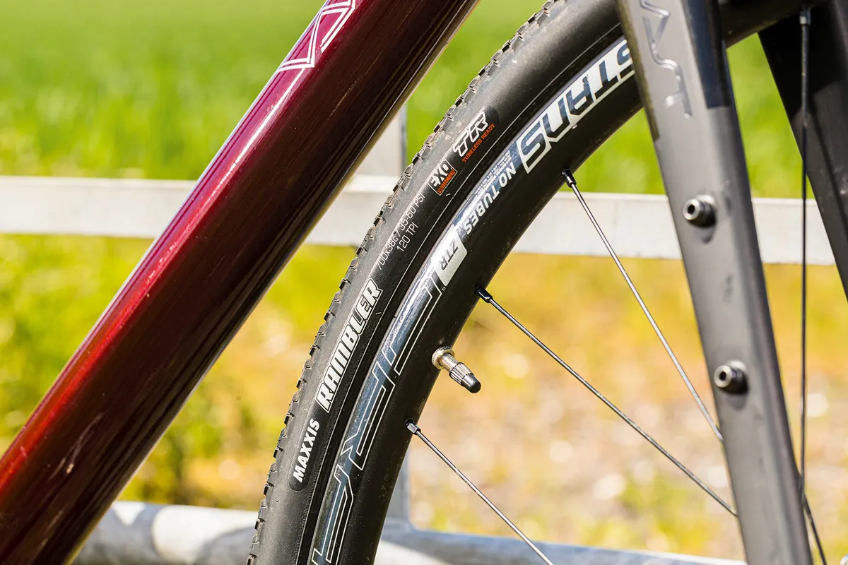 The Vaast A/1 gravel bike is equipped with Rambler tyres