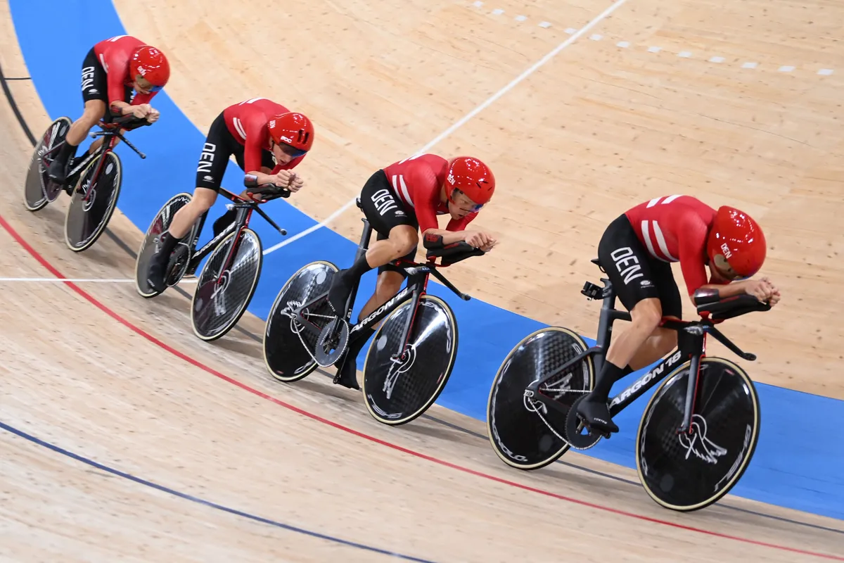 Denmark team pursuit squad at the Tokyo 2020 Olympic Games