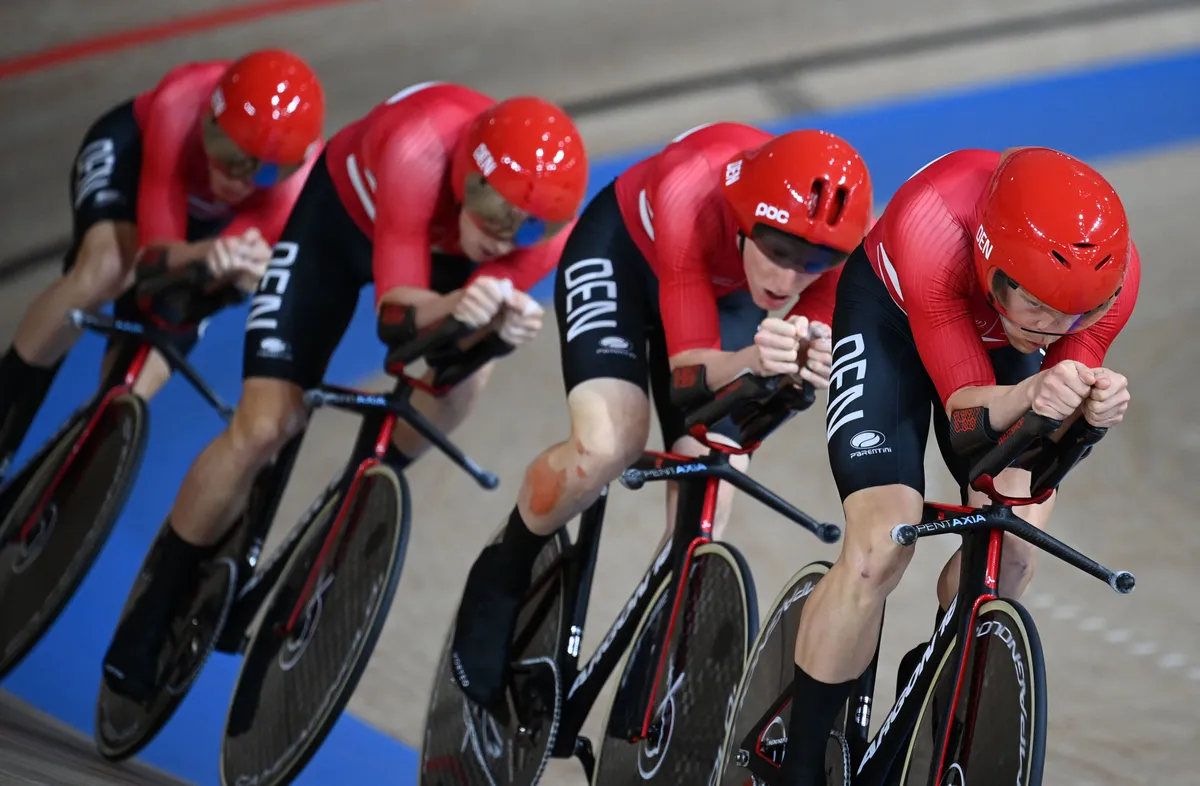 Danish team pursuit squad at the 2020 Tokyo Olympics