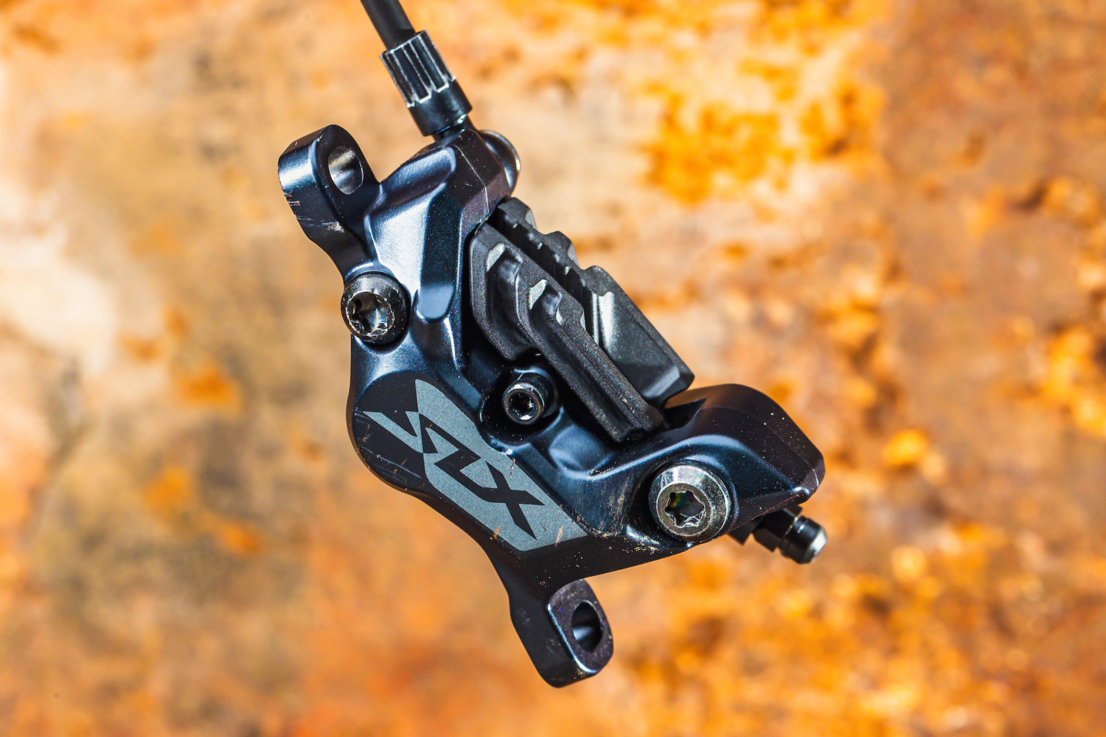 thumbnail image 2 of Shimano SLX BR-M7120 4-Piston Disc Brake Caliper + N03A Resin Fin Pads - ICE Tech, Mountain Bike 2 of 6