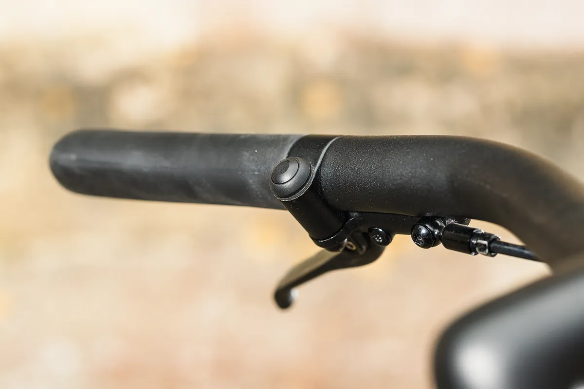 Button on the brake lever operates the VanMoof 3 ebikes bell